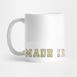 Made in the 90s Blue and Yellow Mug